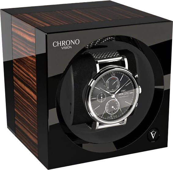 Chronovision One Watch Winder Bluetooth Macassar Black High Gloss