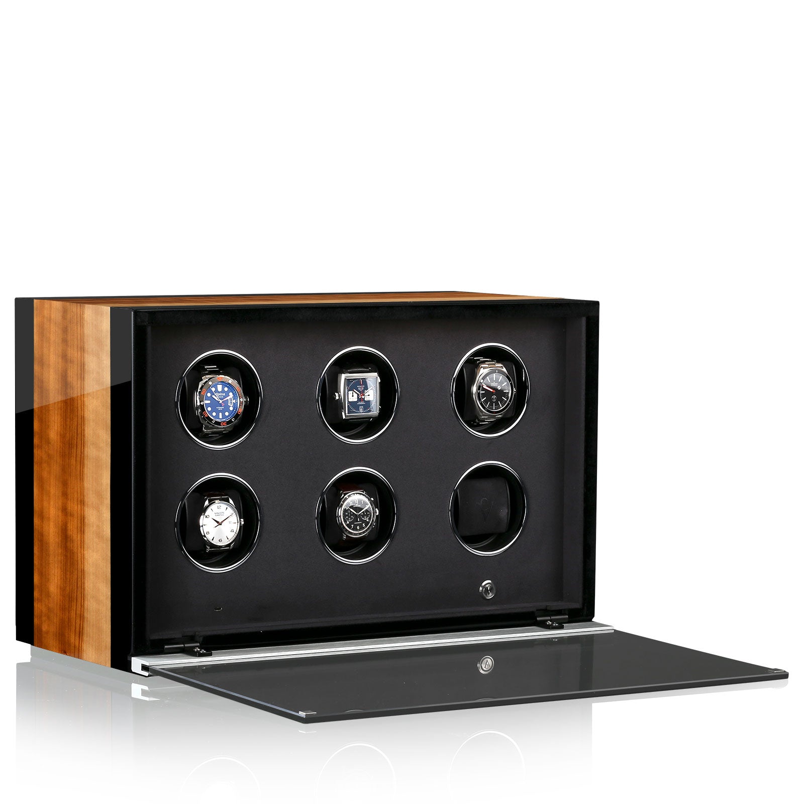 Chronovision Watch Winder Ambiance Viii Aurosso High Gloss Black High Gloss