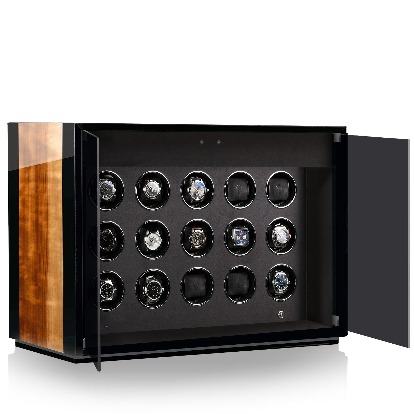 Chronovision Watch Winder Ambiance Xv Aurosso High Gloss Black High Gloss