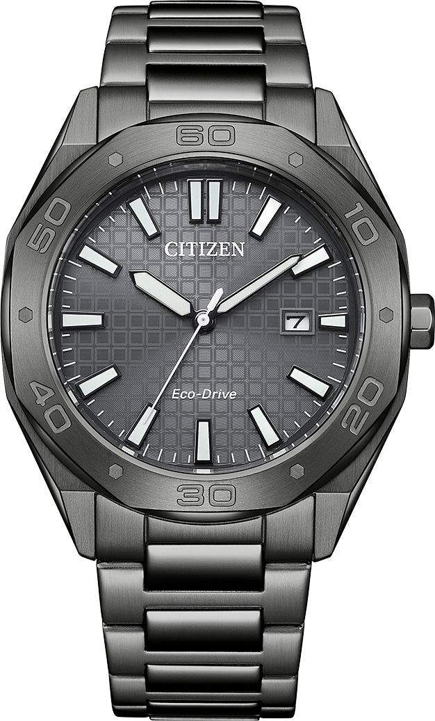 Citizen Eco Drive Sport Gunmetal Grey Pvd
