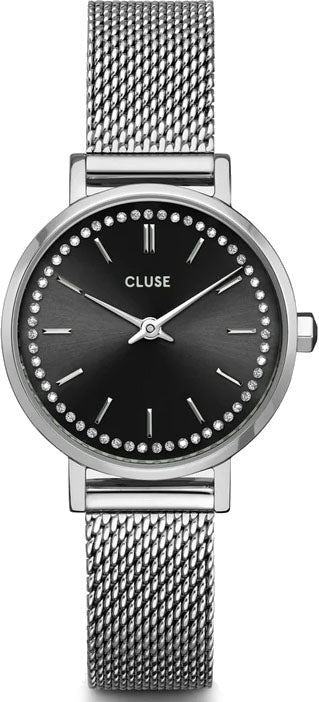 Cluse Boho Chic Petite Crystals Mesh Black