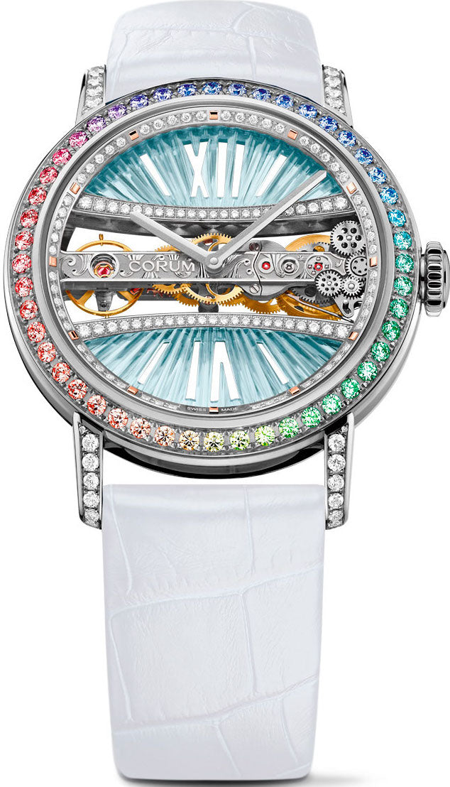 Corum Goldem Bridge 39 White Gold Diamonds