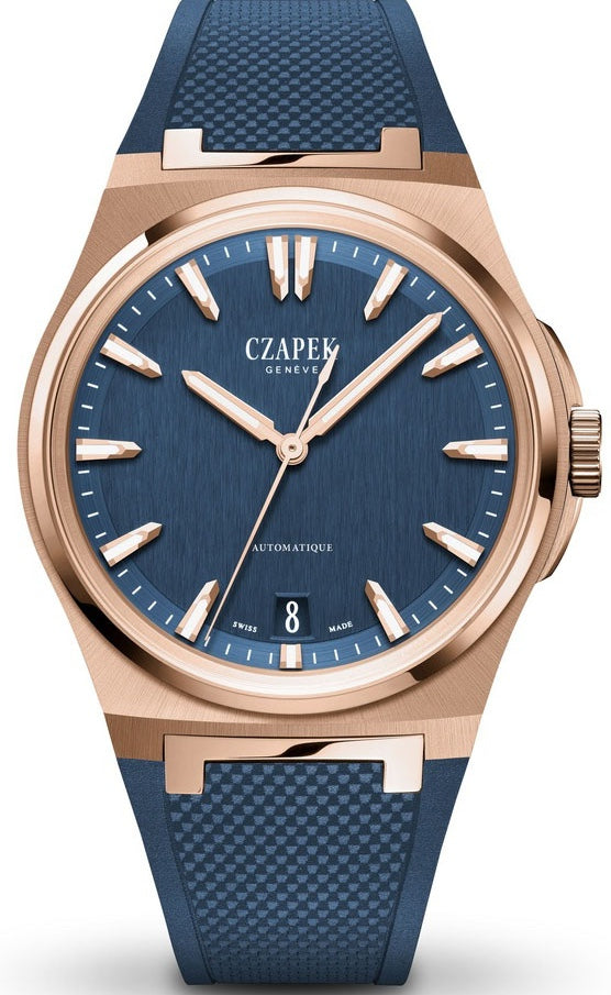 Czapek Antarctique Mount Erebus 5n Deep Blue Rubber