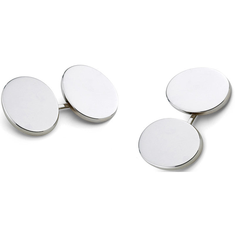 Deakin & Francis Cufflinks Oval - Silver