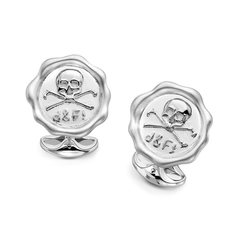 Deakin & Francis Cufflinks Sterling Silver D&f1 - Silver