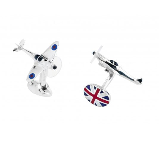 Deakin & Francis Sterling Silver Spitfire Cufflinks - Silver