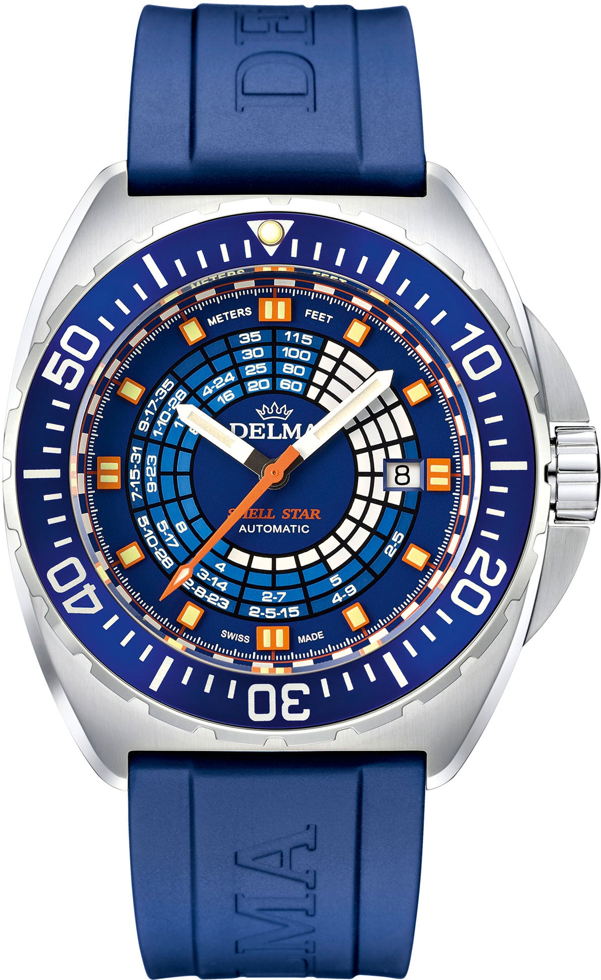 Delma Shell Star Decompression Timer Blue