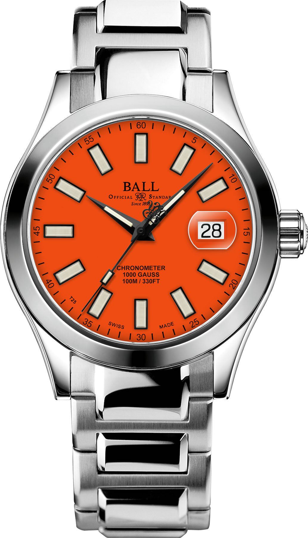 Ball Watch Company Engineer Iii Marvelight Chronometer Orange