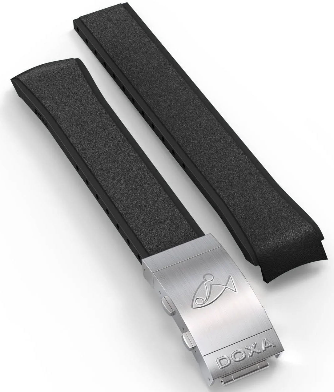 Doxa Strap Sub 1500t Rubber Black With Folding Clasp