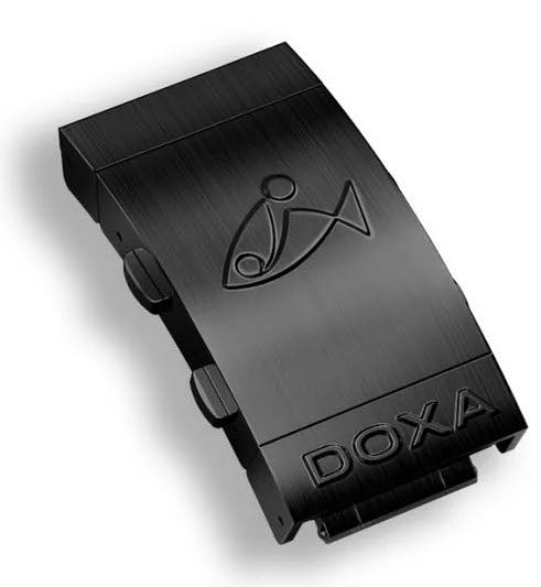 Doxa Strap Sub 300 Carbon Steel Folding Clasp With Ratcheting Dive Extension D