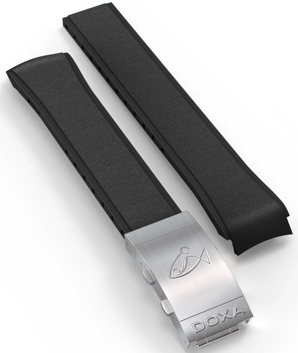 Doxa Strap Sub 300 Rubber Black With Folding Clasp