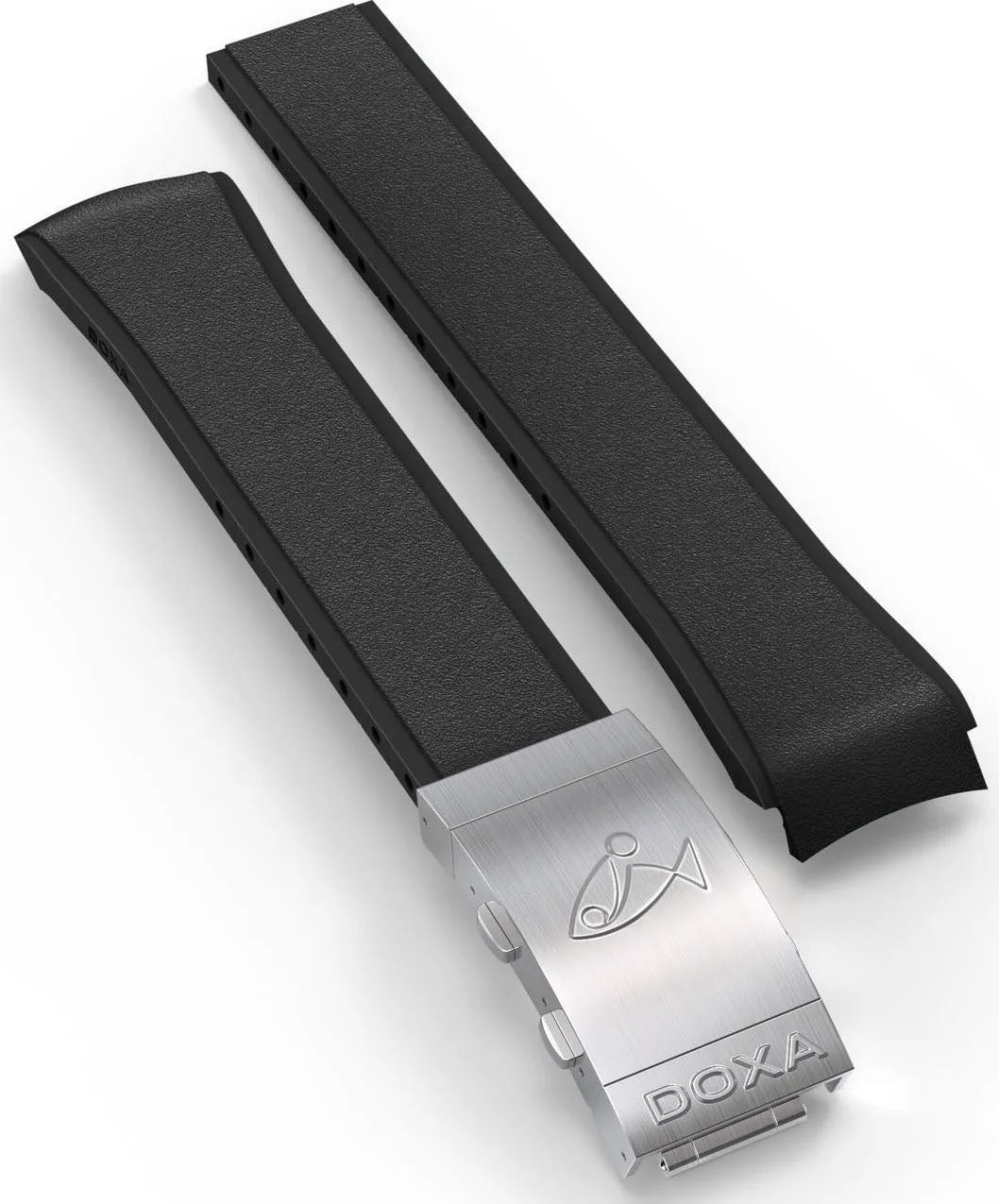 Doxa Strap Sub 300t Rubber Black With Folding Clasp