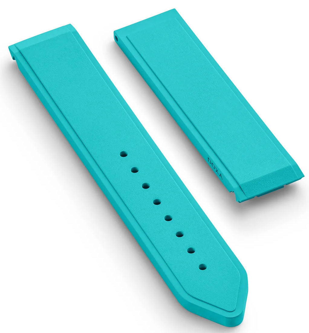 Doxa Strap Sub 600t Rubber Turquoise