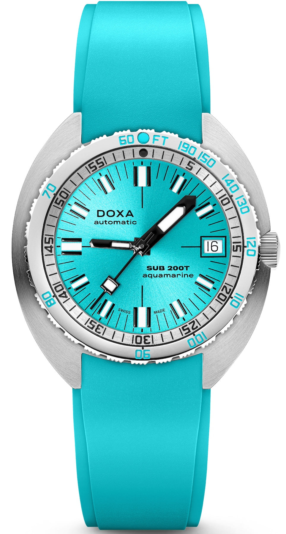 Doxa Sub 200t Aquamarine Sunray