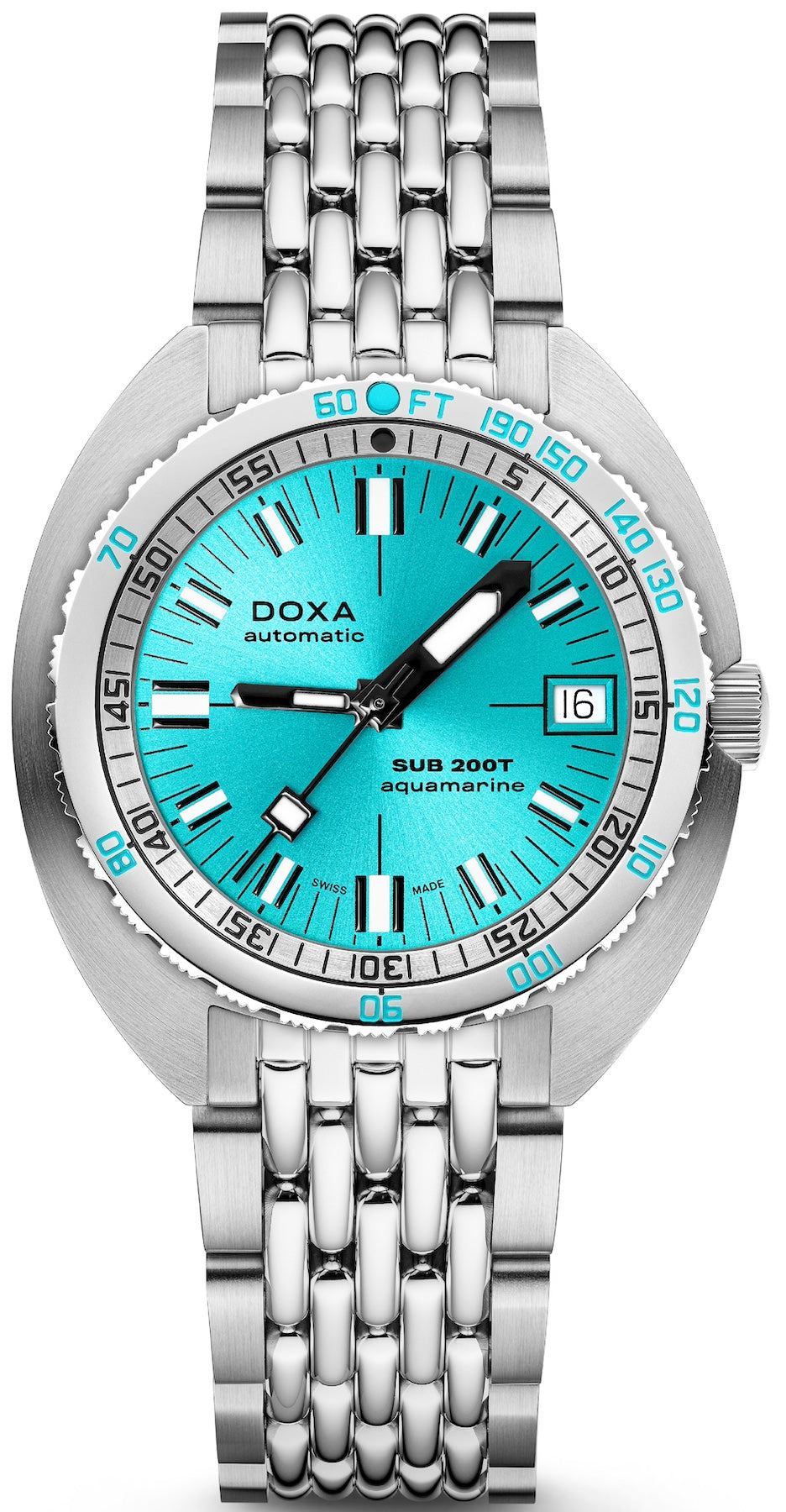 Doxa Sub 200t Aquamarine Sunray Bracelet