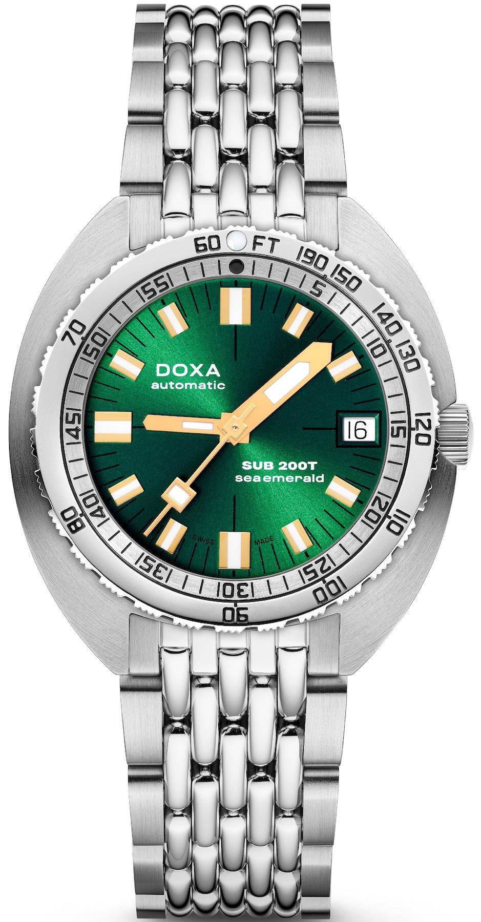 Doxa Sub 200t Sea Emerald Sunray Bracelet