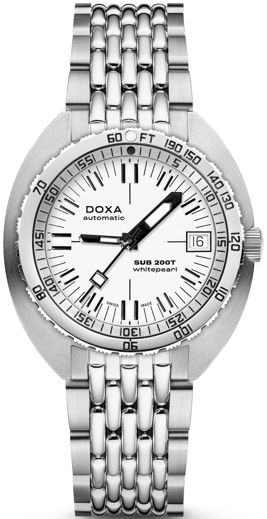 Doxa Sub 200t Whitepearl Iconic Bracelet