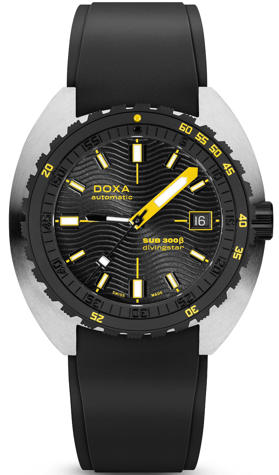 Doxa Sub 300 Beta Ceramic Steel Divingstar Rubber Black