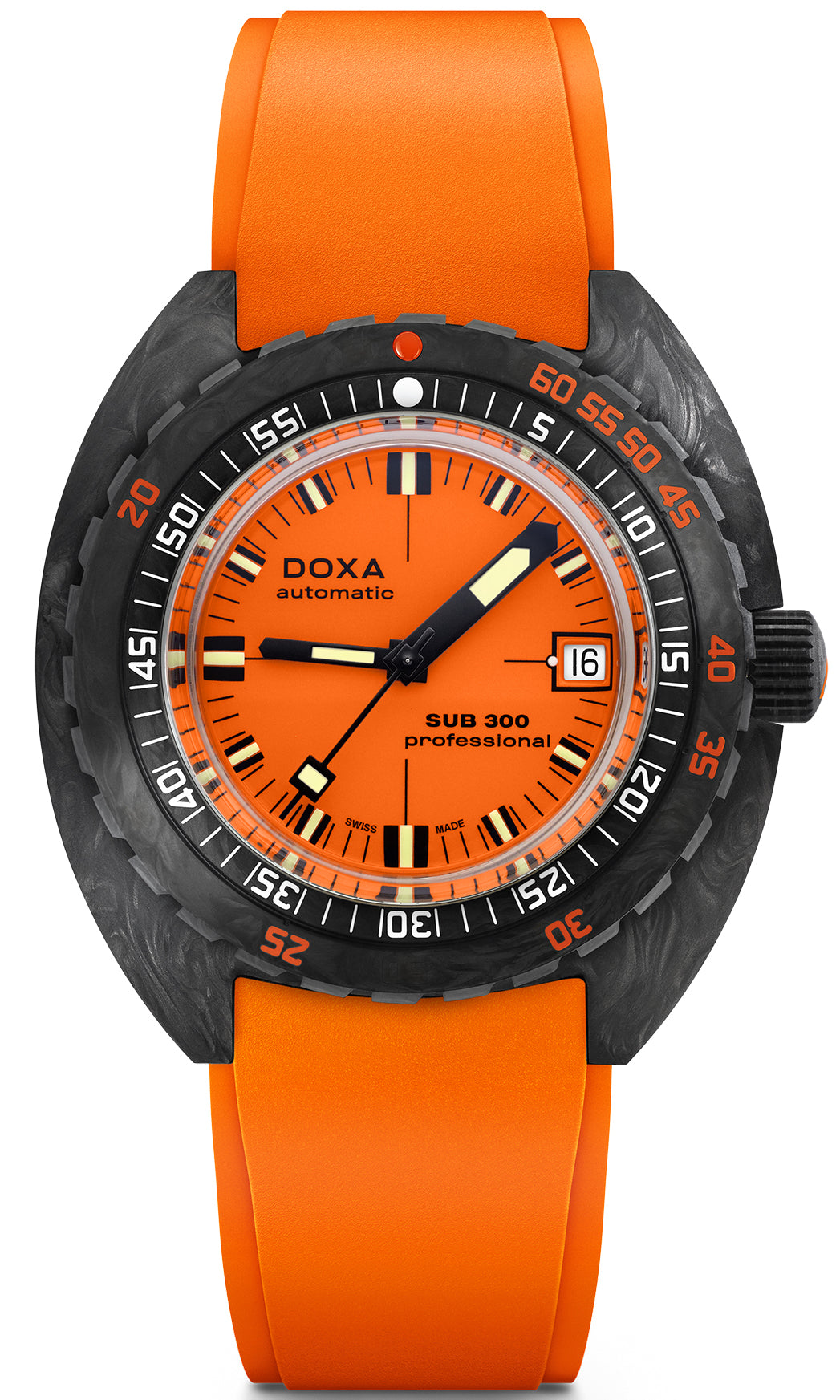 Doxa Sub 300 Carbon Cosc Professional Rubber