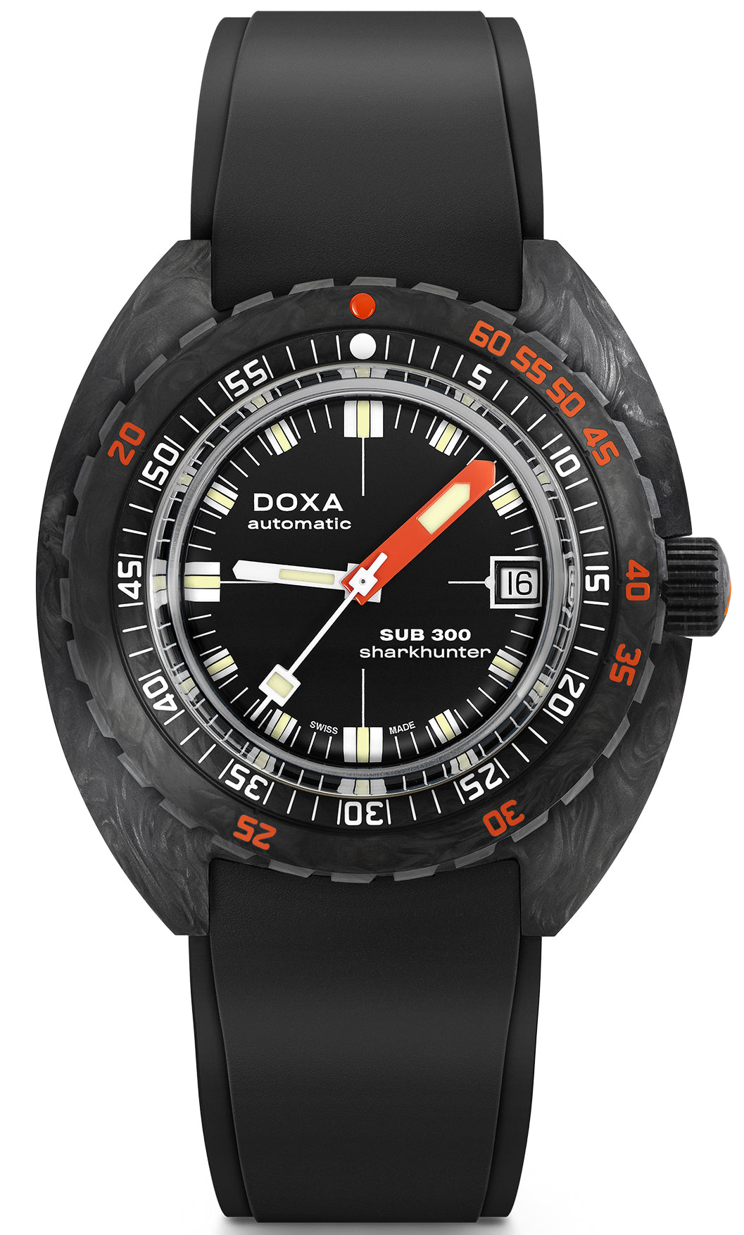 Doxa Sub 300 Carbon Cosc Sharkhunter Rubber