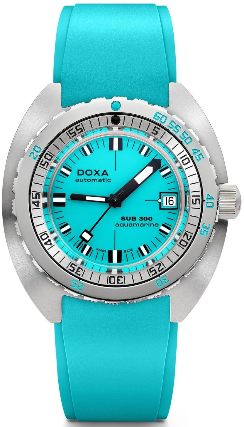 Doxa Sub 300 Cosc Aquamarine Rubber