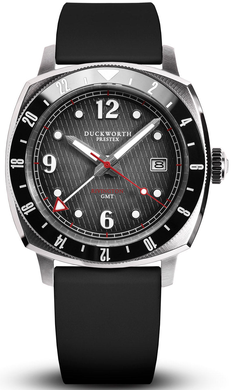 Duckworth Prestex Rivington Gmt Black Grey Fume Black Rubber