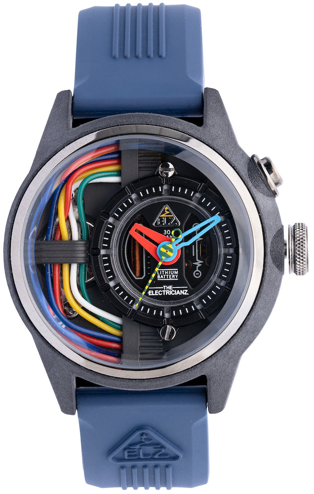 Electricianz Nylon Carbon Z 42mm Blue Rubber