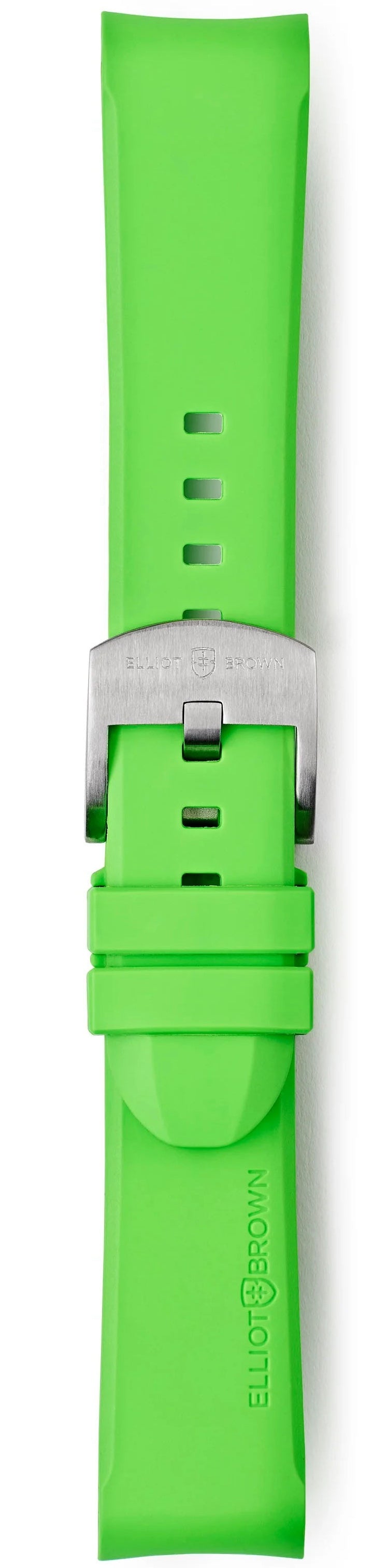Elliot Brown Strap Leather 22mm Acid Green Steel Tongue Buckle