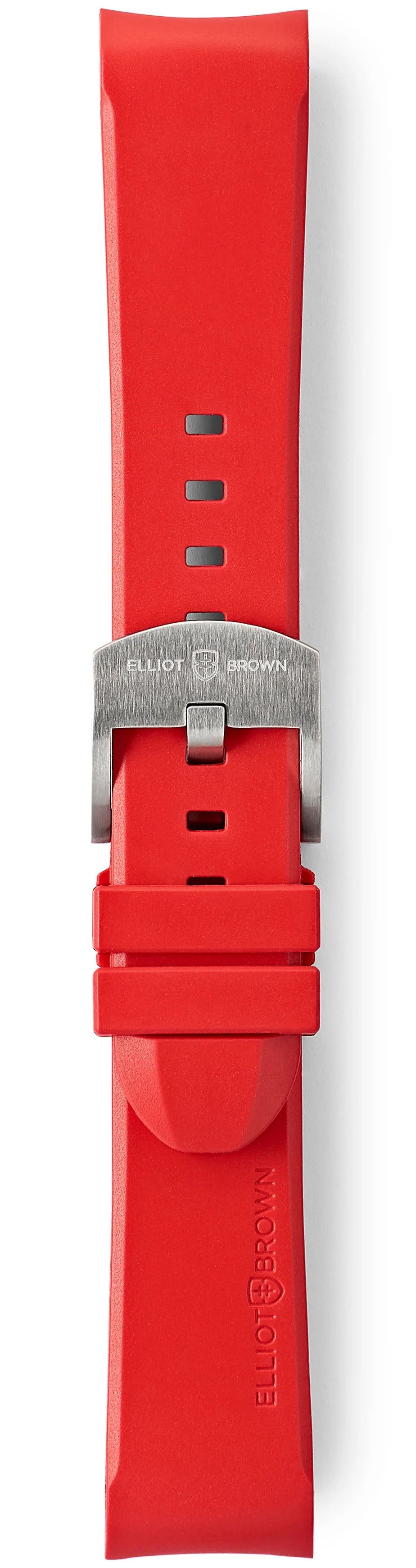 Elliot Brown Strap Leather 22mm Cherry Red Steel Tongue Buckle