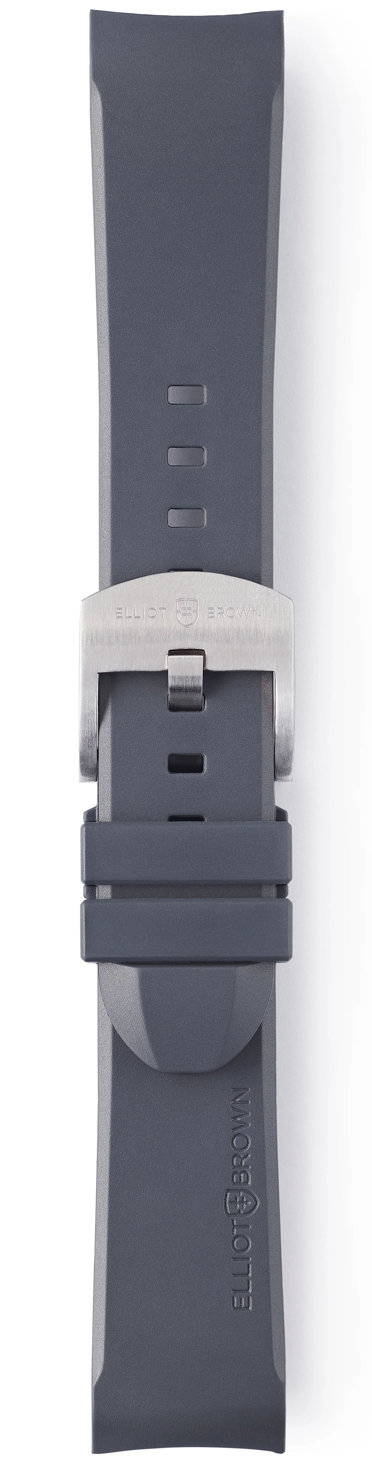 Elliot Brown Strap Leather 22mm Mid Grey Steel Tongue Buckle