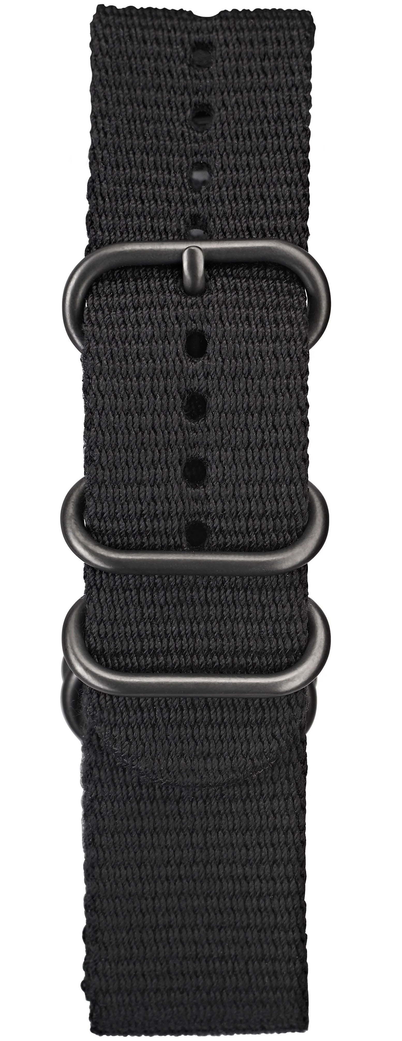 Elliot Brown Strap Nylon 22mm Black Ballistic Gunmetal Hardware