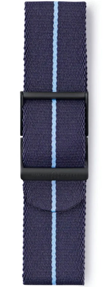 Elliot Brown Strap Webbing 22mm Dark Blue Blue Stripe