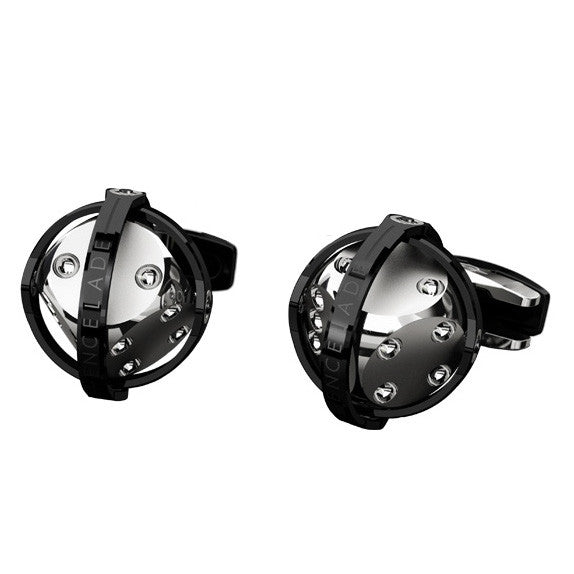 Encelade 1789 Dice Cufflinks - Black