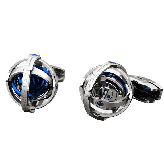 Encelade 1789 Gyro Cufflinks - Blue