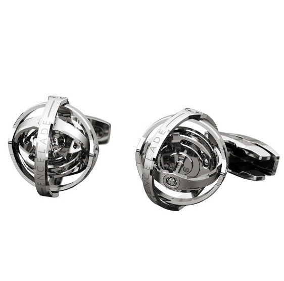 Encelade 1789 Gyro Cufflinks - Silver