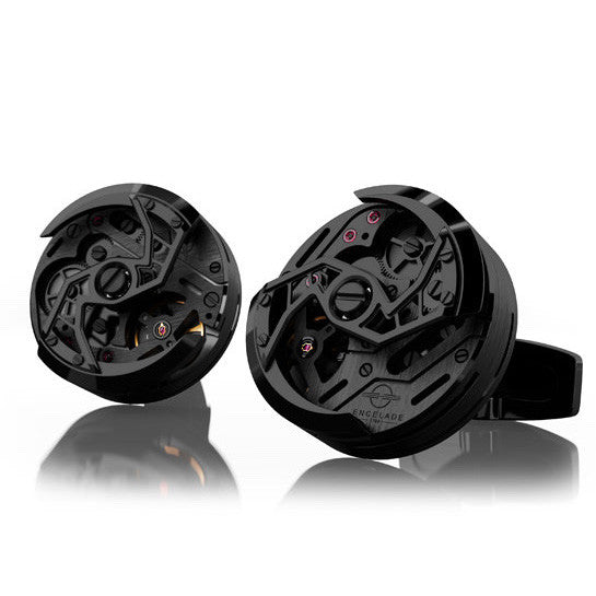 Encelade 1789 Rotor Cufflinks - Black