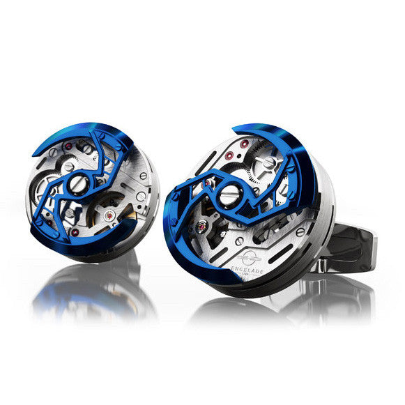 Encelade 1789 Rotor Cufflinks - Blue