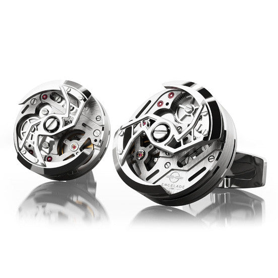 Encelade 1789 Rotor Cufflinks - Silver