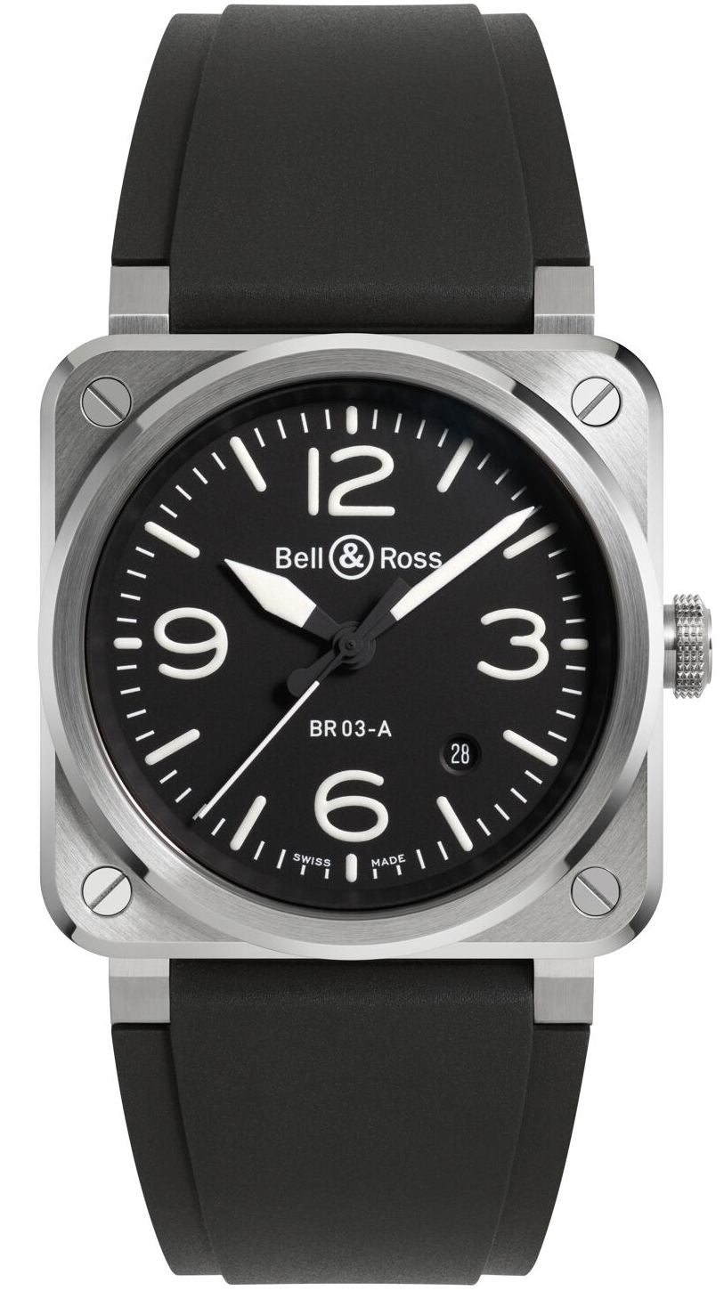 Bell & Ross Br 03 Auto Black Steel