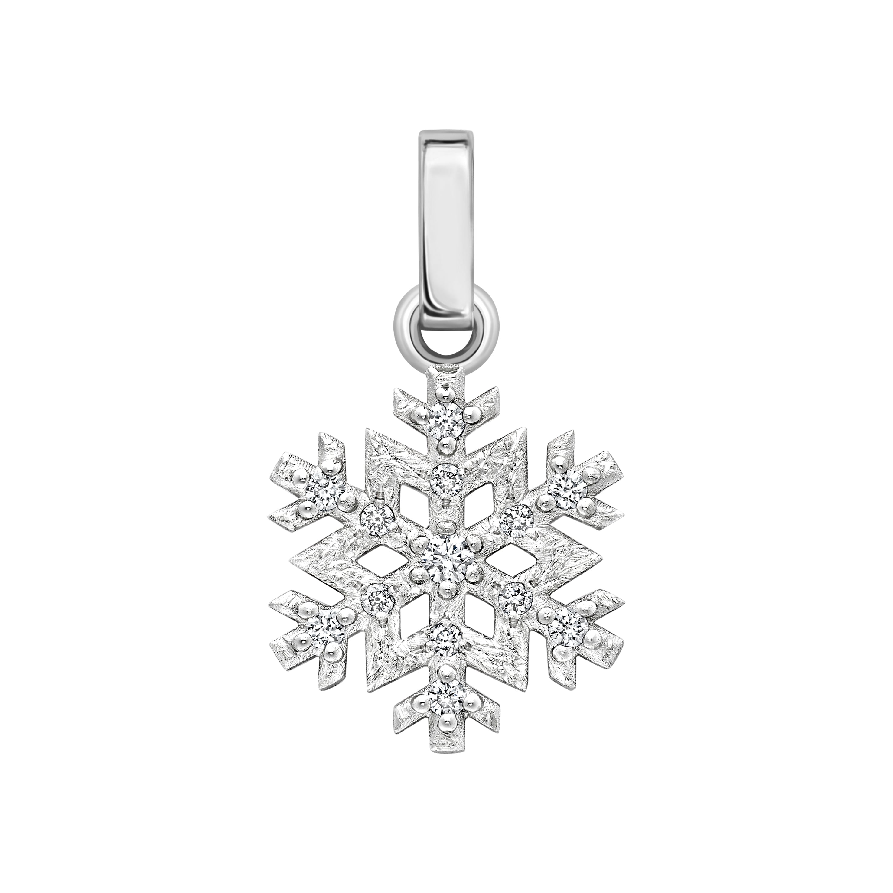 Faberge Heritage 18ct White Gold Diamond Snowflake Charm