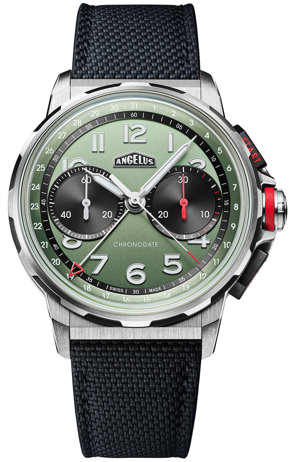 Angelus Chronodate Titanium Green Rubber