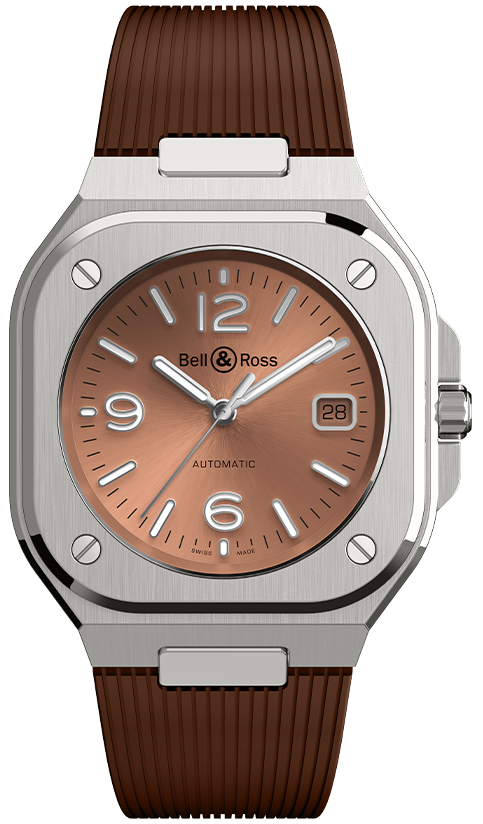 Bell & Ross Br 05 Auto Copper Brown Rubber