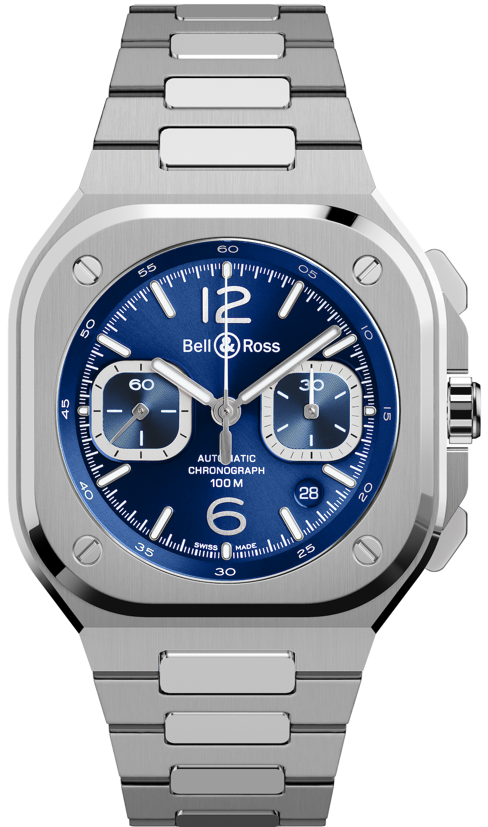 Bell & Ross Br 05 Chrono Blue Steel Bracelet
