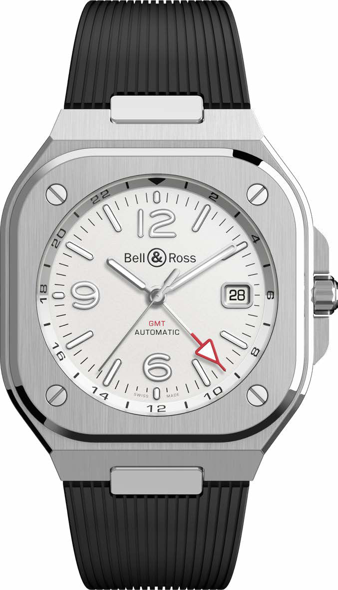 Bell & Ross Br 05 Gmt White Rubber