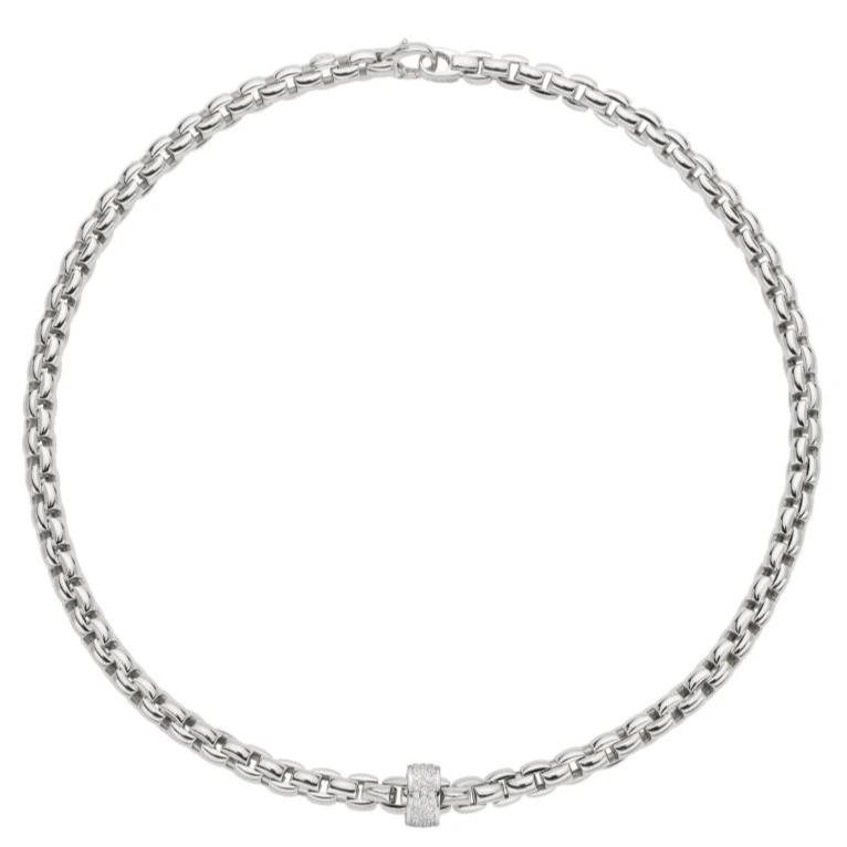 Fope Eka 18ct White Gold 0.63ct Diamond Necklace