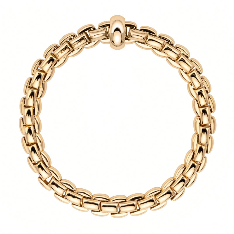 Fope Eka 18ct Yellow Gold Rondelle Bracelet - M