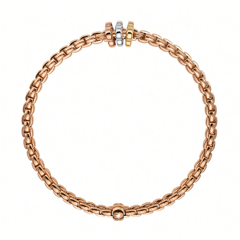Fope Eka Tiny 18ct Rose Gold Bracelet - Xl