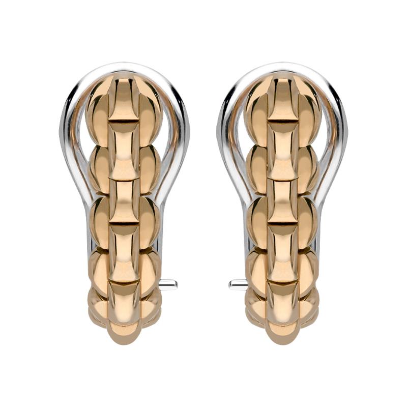 Fope Eka Tiny 18ct Rose Gold Hoop Earrings