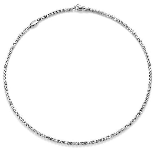 Fope Eka Tiny 18ct White Gold Necklace - 43cm