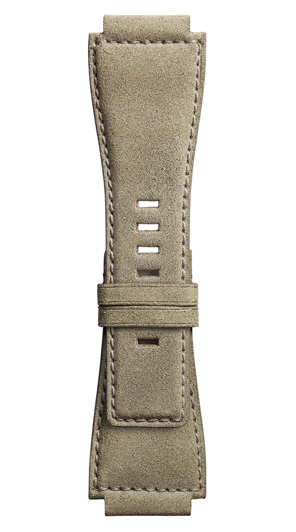 Bell & Ross Strap Br 01/03 Br-x1 Desert Type Aged Beige Calfskin Large